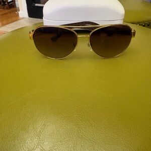 Michael Kors Gold Aviator Sunglasses